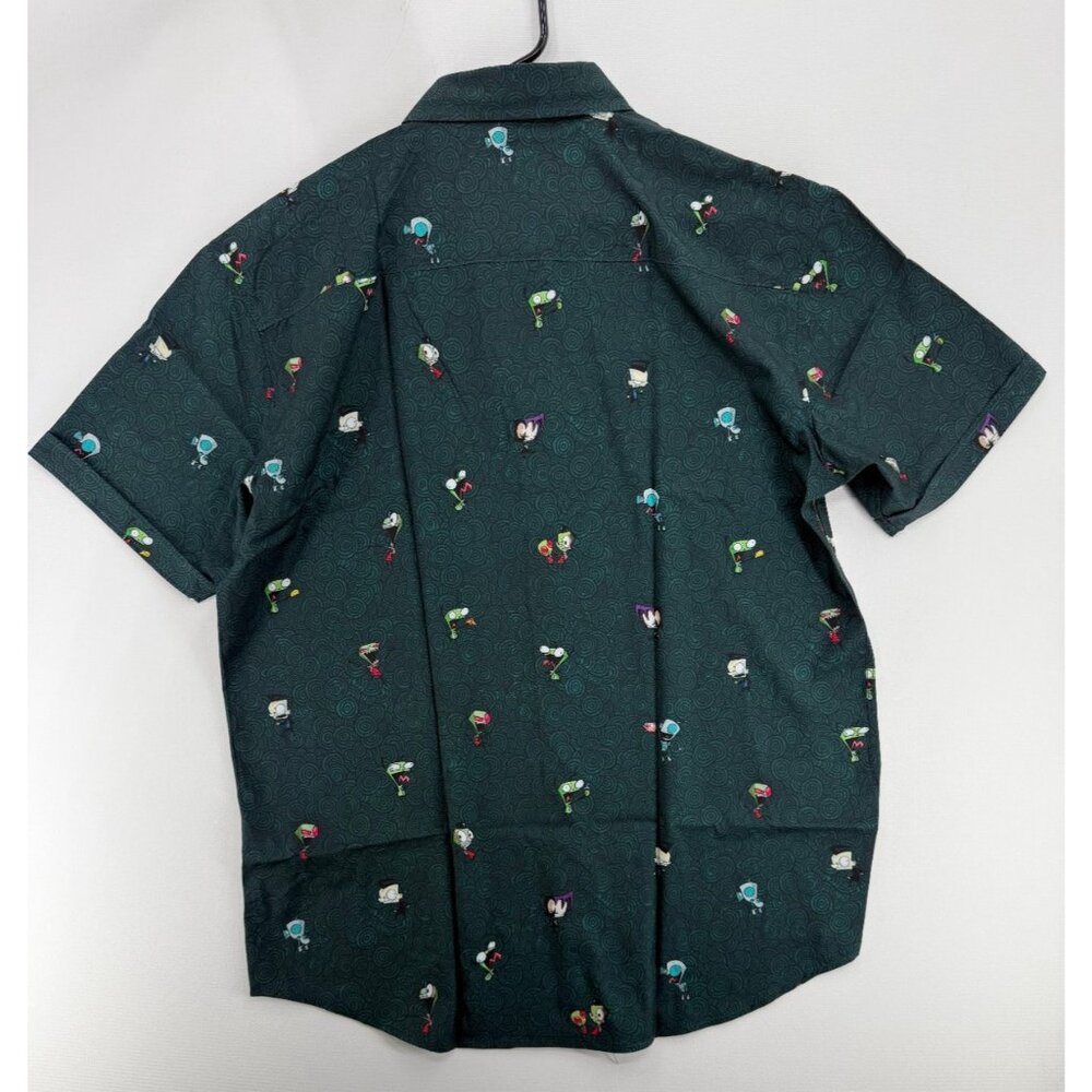 RSVLTS Invader Zim Invaders from Irk KUNUFLEX Short Sleeve Shirt Mens XL NWT - Picture 2 of 6